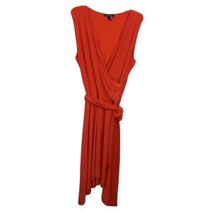 LAUREN RALPH LAUREN Orange Sleeveless Dress sz 1X